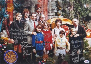Willy Wonka Cast (6) Signed Autographed 12x17 Photo Gene Wilder Psa/dna 4a93848