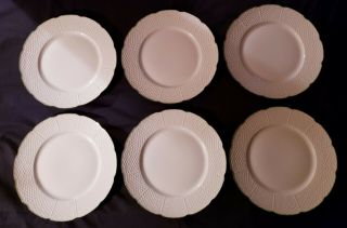 6 Raynaud Limoges France VILLANDRY Green Dinner Plates Discontinued 2