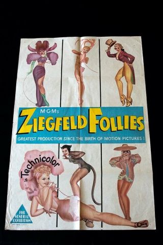 Ziegfeld Follies 1945 Australian Daybill Movie Poster 1sh George Petty