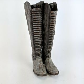 Miranda Lambert Old Gringo Brown Leather Calf High Cowboy Boots Size 9 B