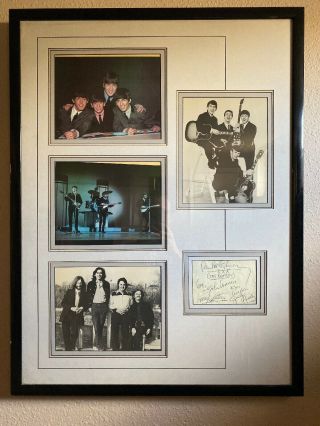 The Beatles Signed 6x3 Card With