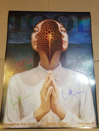 Tool Signed Poster Chicago United Center 2019 Concert Limited Edition Signed