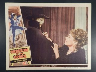 Phantom Of The Opera - 1943 Lobby Card - Universal Horror Rains,  Foster