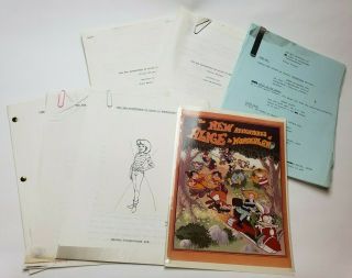 The Adventures Of Alice In Wonderland / 1983 Marvel Script Unproduced Pilot