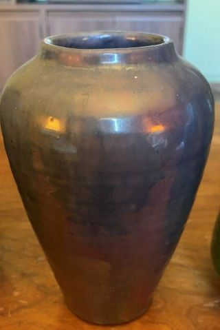 Antique Early 1900 Pewabic Arts And Craft Pottery Vase