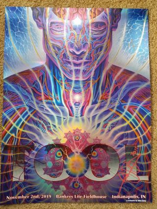 Indianapolis Tool Poster Alex Grey Print Foil Band Signed