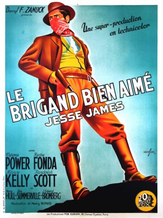 Jesse James - French Poster - Very Rare
