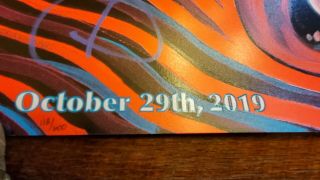 Tool concert poster signed by the band.  Tulsa BOK Oct 29th 2019 2