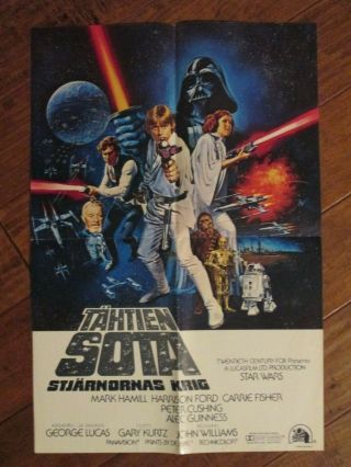 Star Wars - 1977 Finish Movie Poster - Ford - George Lucas