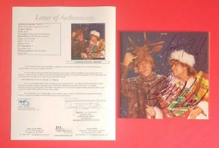 George Michael And Andrew Ridgeley Signed Wham " Last Christmas " With Jsa Psa