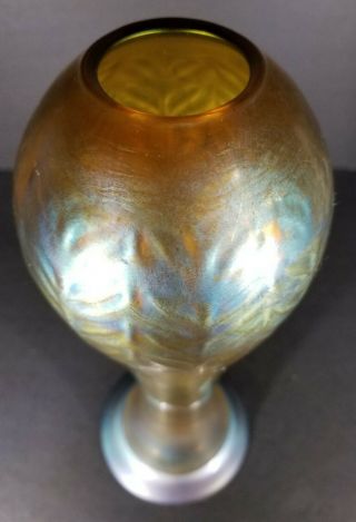 Great 12 inches tall Signed L.  C.  Tiffany Favrile Vase from $1499.  99 6
