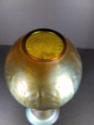 Great 12 inches tall Signed L.  C.  Tiffany Favrile Vase from $1499.  99 7