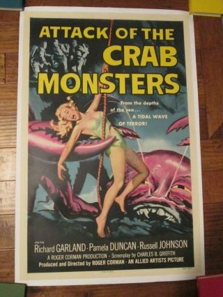 Attack Of The Crab Monster - 1957 1sheet Movie Poster - Corman