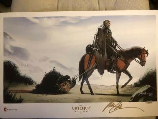 Signed Sdcc 2019 The Witcher 3 – Giclée Fine Art Print Exclusive 79/500