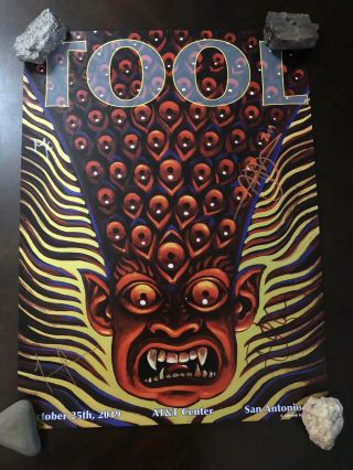 Autographed Tool Poster From The San Antonio Show By Alex Grey