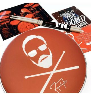 Roger Taylor Signed Drum Head Box Set Rare Gangsters Vinyl Queen 150 Copies Only 5