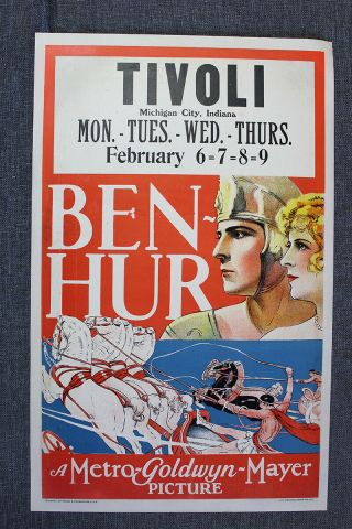 Ben Hur (1959) Us Window Card Movie Poster