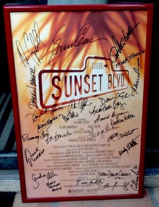Sunset Blvd.  Autographed Performance Poster