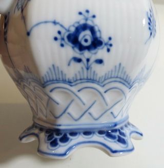 Royal Copenhagen Blue Fluted Full Lace Coffee Pot Gargoyle 1030 1st Quality 6