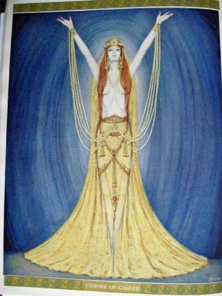 Gorgeous 1919 Art Deco Theatre Program W/ Carl Link Plates - Aphrodite