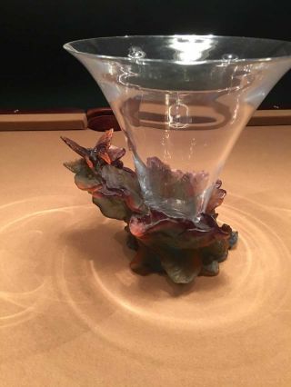 Daum Crystal Papillon Vase 2