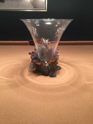 Daum Crystal Papillon Vase 3