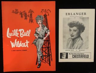 Wildcat With Lucille Ball Pre - Broadway Souvenir Program & Playbill - Rare