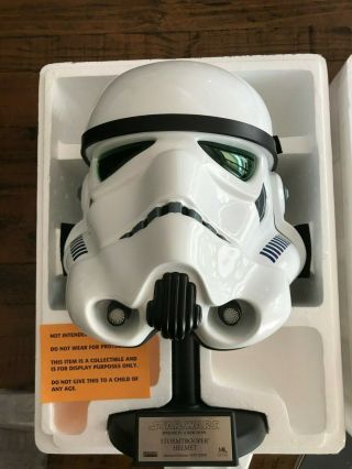 Star Wars Stormtrooper Life - Size Helmet 1:1 Master Replicas Fiberglass Rare Le