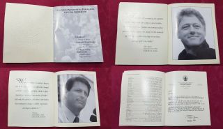 MICHAEL JACKSON HAND SIGNED BILL CLINTON GALA 1993 PSA AUTOGRAPH smile award 10