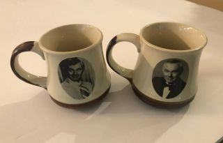 Set Of Two Johnny Carson  Tonight Show  Coffee Mug Rare