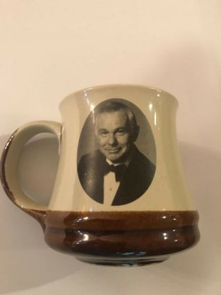 SET OF TWO Johnny Carson  Tonight Show  Coffee Mug Rare 6