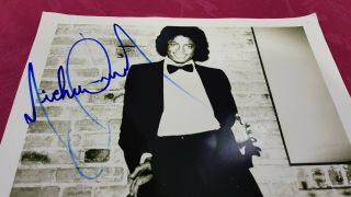 MICHAEL JACKSON 100 HAND SIGNED PROMOTIONAL PHOTO FROM CBS (1979) 11