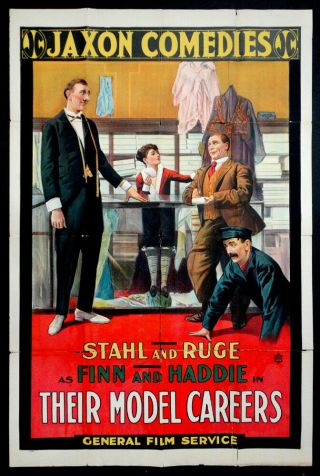 Jaxon Film 1917 Model Careers Finn Haddie Billy Ruge & Walter Stull Movie Poster