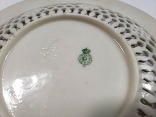 Royal Worcester Reticulated Dbl Walled Enameled Jeweled Tea Cup & Saucer 1860 ' s 12