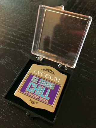 Be More Chill Official Squip Zone Pin Broadway August Lyceum Logo