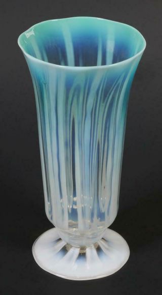 Rare Tiffany Studios Vase,  Opalescent Milk Favrile Glass 3