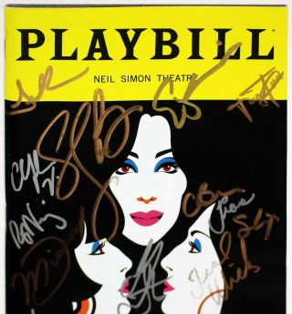 THE CHER SHOW Cast Stephanie J.  Block Signed Opening Night Playbill 2