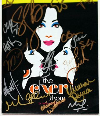 THE CHER SHOW Cast Stephanie J.  Block Signed Opening Night Playbill 3