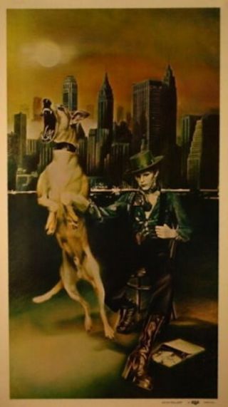 David Bowie 1974 Diamond Dogs Concert Tour Unreleased Promo Poster / Last One