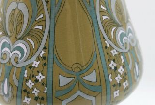 Buffalo Pottery Emerald Deldare Ware Large Vase 1911 Art Nouveau 5
