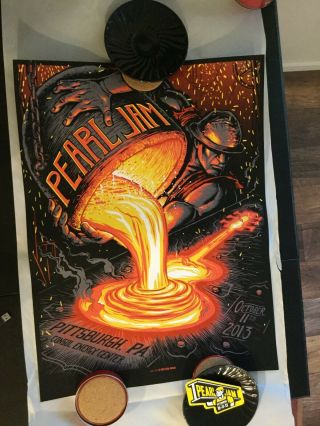 Pearl Jam Concert Poster - Munk One - Pittsburgh 2013 7