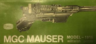MGC MAUSER MODEL 1916 GUN PISTOL WORLD WAR I II GERMAN FIREARM - W/Box 2