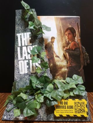 The Last Of Us Joel And Ellie Rare Counter Top Standee Store Display