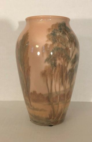 Rookwood Uncrazed Scenic Porcelain Vase M.  Mcdonald 1939