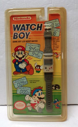 Vintage 1993 Nintendo Watch Boy Game Boy Lcd Wrist - Watch