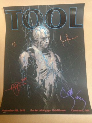 Tool Concert Poster/print - Cleveland Ohio 11/6/19/signed/autographed/eliza Ivanov