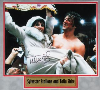 Sylvester Stallone & Talia Shire Signed Photo “Rocky” Display – JSA & PSA. 4