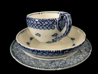 Rare Antiques meissen porcelain Art Nouveau Riemerschmid Set For 2 With Large 4