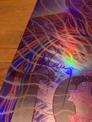 TOOL Poster SIGNED BY All - Alex Grey Indianapolis 11/2 2