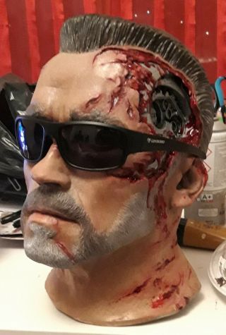 Terminator Bust T800 Dark Fate Battle By Sculptor